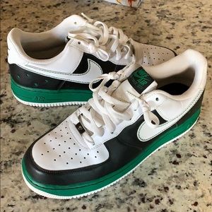 Celtics Air Force Ones